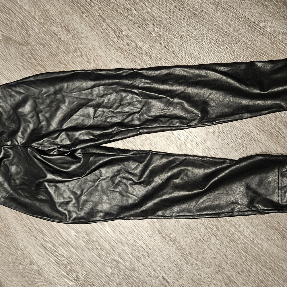 Fabletics Black Faux Leather Pants